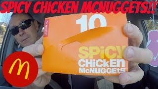 McDonalds Spicy McNuggets with Spicy Buffalo Sauce [upl. by Ornie175]