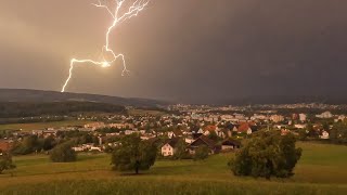 1 September 2024  Gewitter Schälchlihoger Urdorf  1958  2223 Uhr [upl. by Allenad131]