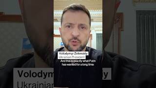 Ukraines Zelensky Slams Scholzs Call with Putin war [upl. by Aneeram822]