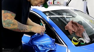 AUDI A4 MIRROR WRAP REAL TIME No Talking [upl. by Oniotna434]