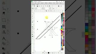 Logo Making in Coreldraw 2024  Graphic Design Tutorial Shorts [upl. by Babby253]