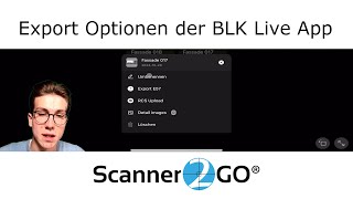 Export Optionen der BLK Live App Scanner2GO [upl. by Ahsienyt]