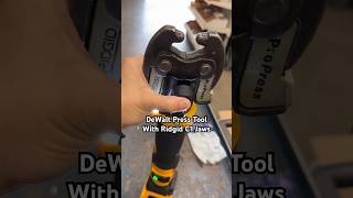 DeWalt Press Tool with Ridgid Jaws [upl. by Alphonse507]