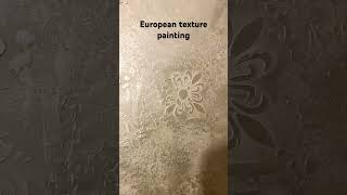 European texture painting Bangladesh interiordesign marbeltexture stucco wallpaintingideas [upl. by Azarria]