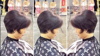 Beautiful amp Creative Short Layered Bob Womens Haircut amp Hairstyle Full Tutorial Steps [upl. by Theresa]