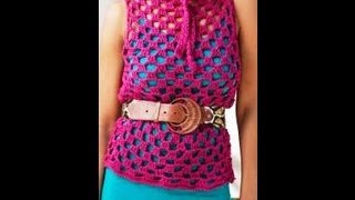 How to Crochet Top overlay  RedHeart Pattern  video one [upl. by Latsirk]