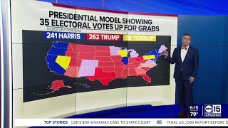 ABC15 takes a look at the latest election polling data [upl. by Adnohsek]