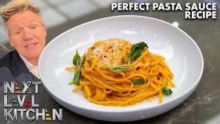 Gordon Ramsay Challenges a Next Level Chef Judge to Make Pasta SauceQuick [upl. by Noeled]