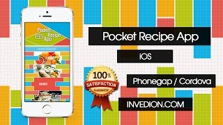 📱 Pocket Recipe App With CMS  iOS Phonegap Build  Cordova ᴴᴰ [upl. by Anora]