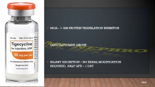 TIGECYCLINE ANTIBIOTIC  IMPORTANT POINTS FOR MD RESIDENTS [upl. by Fayth]