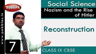 Reconstruction  Nazism and the Rise of Hitler  Social  CBSE Syllabus  Class 9 [upl. by Ellingston]