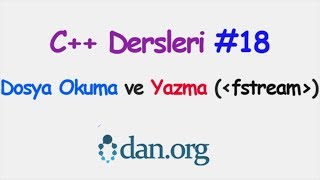 C Dosya Yazma ve Okuma fstreamofstreamifstream [upl. by Lunseth298]