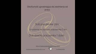 Urlop okolicznościowy biznes praca motywacja rozwój urlop wesele slub pogrzeb [upl. by Tomkins]