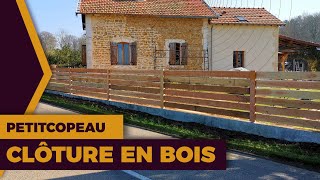 Une clôture en bois solide et pas chère [upl. by Ssyla877]