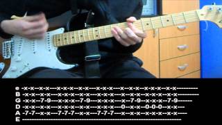 RHCP  Cant Stop Guitar lesson with TAB [upl. by Loferski]