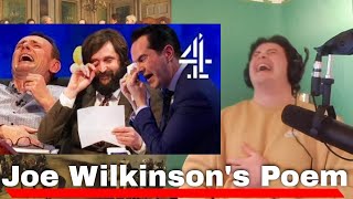 American Reacts Joe Wilkinson’s POEM has everyone in TEARS  8 Out of 10 Cats Does Countdown [upl. by Nayrbo414]