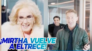 ¡MIRTHA LEGRAND FIRMÓ EN ELTRECE Se emocionó cuando firmaba el contrato [upl. by Anirbaz]