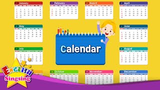 Kids vocabulary  Calendar  Months and Days  Learn English for kids  English educational video [upl. by Enyamrahc]