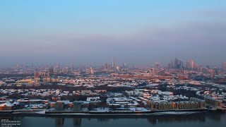 Timelapse video of London waking up to a blanket of snow [upl. by Notsreik]