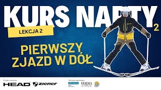 Nauka jazdy na nartach  Lekcja 2  Podchodzenie i pierwszy zjazd w dół  Instruktor narciarstwa [upl. by Mansoor]