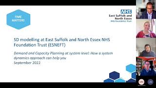 Demand and Capacity  System Dynamics modelling at East Suffolk and North Essex NHS Foundation Trust [upl. by Erihppas72]