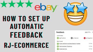 How to Setup Automatic Feedback on eBay 2023  Free ebay course urdu  RJecommerce [upl. by Euqirat678]