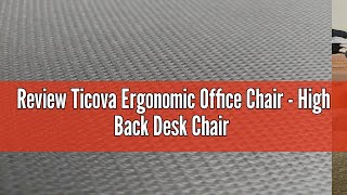 Review Ticova Ergonomic Office Chair  High Back Desk Chair with Adjustable Lumbar Support Headrest [upl. by Hoem565]