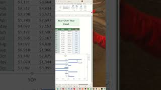 Visualize year over year data in Excel  Excel Tips and Tricks [upl. by Nylahsoj]