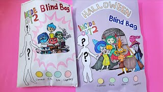 🌈paperdiy🌈 Blind Bag Inside Out 2 Unboxing paperdoll gacha asmr art [upl. by Enaenaj]