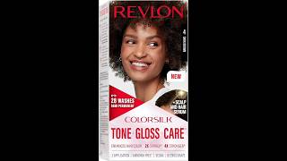 Revlon ColorSilk ToneGlossCare Demi Hair Color Dye with Leave in Scalp and Serum 4 Dark Brown [upl. by Giglio]