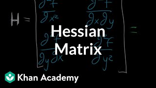 The Hessian matrix  Multivariable calculus  Khan Academy [upl. by Stephannie]