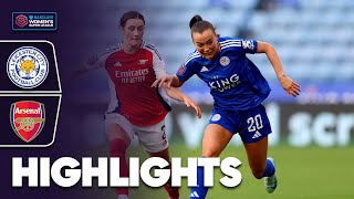 Frida Maanum Bags Arsenal Winner  Leicester City v Arsenal Highlights  Barclays WSL 202425 [upl. by Losse]