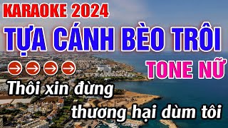 Tựa Cánh Bèo Trôi Karaoke Tone Nữ Karaoke Đăng Khôi  Beat Mới [upl. by Agan]