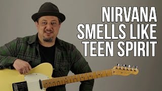 Nirvana Smells Like Teen Spirit Guitar Lesson  Tutorial [upl. by Ydualc695]