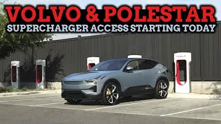 Volvo amp Polestar Can Now Charge At Tesla Superchargers [upl. by Onimixam968]