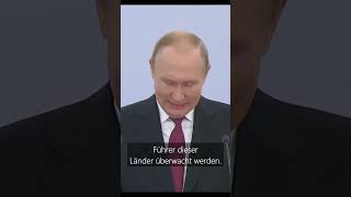 Putin  ÜBER EUROATLANTISCHE SOLIDARITÄT deutschland BESATZUNG [upl. by Lleinad]