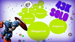 AGARIO BOTS EVERYWHERE  43000 Solo Agario Highscore [upl. by Edric781]