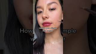 Hudabeauty How to create a dimple with makeup dimples makeuphacks ipsy [upl. by Cosenza652]