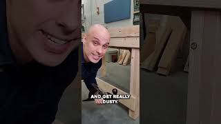 DONT build your workbench with a SHELF diy woodworking shorts [upl. by Leaj]