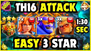 NEW BEST Attack Strategies at TH16 after Balance Changes UPDATE  Clash Of Clans [upl. by Alliuqat30]