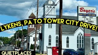 Lykens Pennsylvania Drive to Tower City Summer [upl. by Fusuy982]