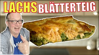 So einfach geht dieses geniales Lachs im Blätterteig Rezept [upl. by Eelnayr]