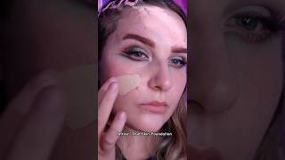 Catrice true skin foundation up close on a real skin makeuptutorial foundationmakeup makeupshorts [upl. by Eelytsirk]