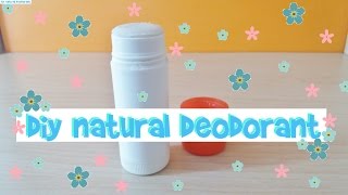 DIY NATURAL DEODORANT only 2 ingredients100 working [upl. by Bidget]