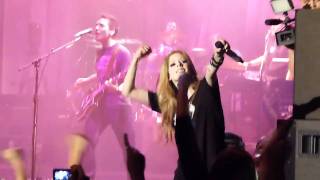 Avril Lavigne What The Hell Girlfriend The Black Star Tour Live in Singapore Concert 2011 [upl. by Hauhsoj913]