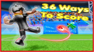 36 WAYS TO SCORE in Roblox Super Striker League ⚽ [upl. by Rie]