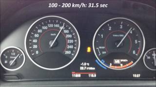 2016 BMW F31 320d 100  200 kmh Acceleration 190 HP Automatic M Sport [upl. by Nostets706]