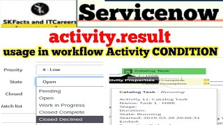 ServiceNow IMPORTANT interview scenario in workflow activities  servicenow skfacts [upl. by Marysa]