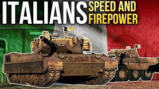 Italian ground forces speed and firepower  War Thunder [upl. by Abbub908]