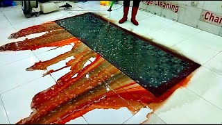 While washing a heavily dirty carpet its color fadedFabric dye [upl. by Husein]